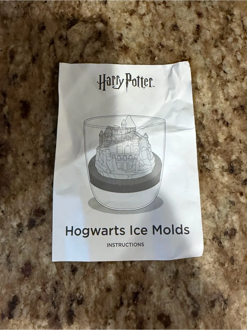 Harry Potter Silicone Cocktail Ice Cube Molds Hogwarts Castle William Sonoma